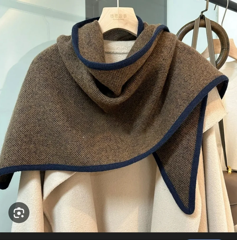 Terrian Wool Triangle Scarf WrapOne Size